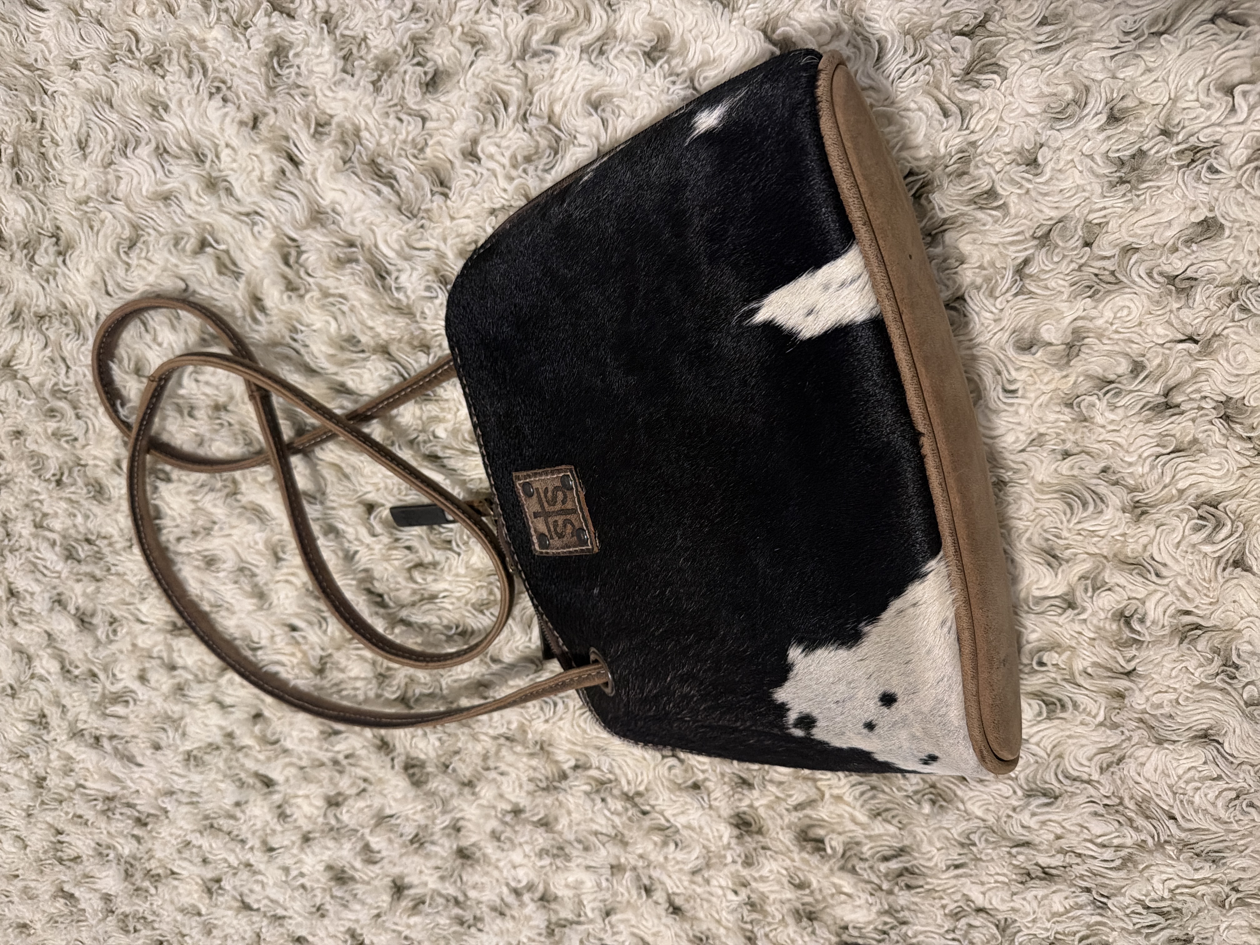 Cowhide purse