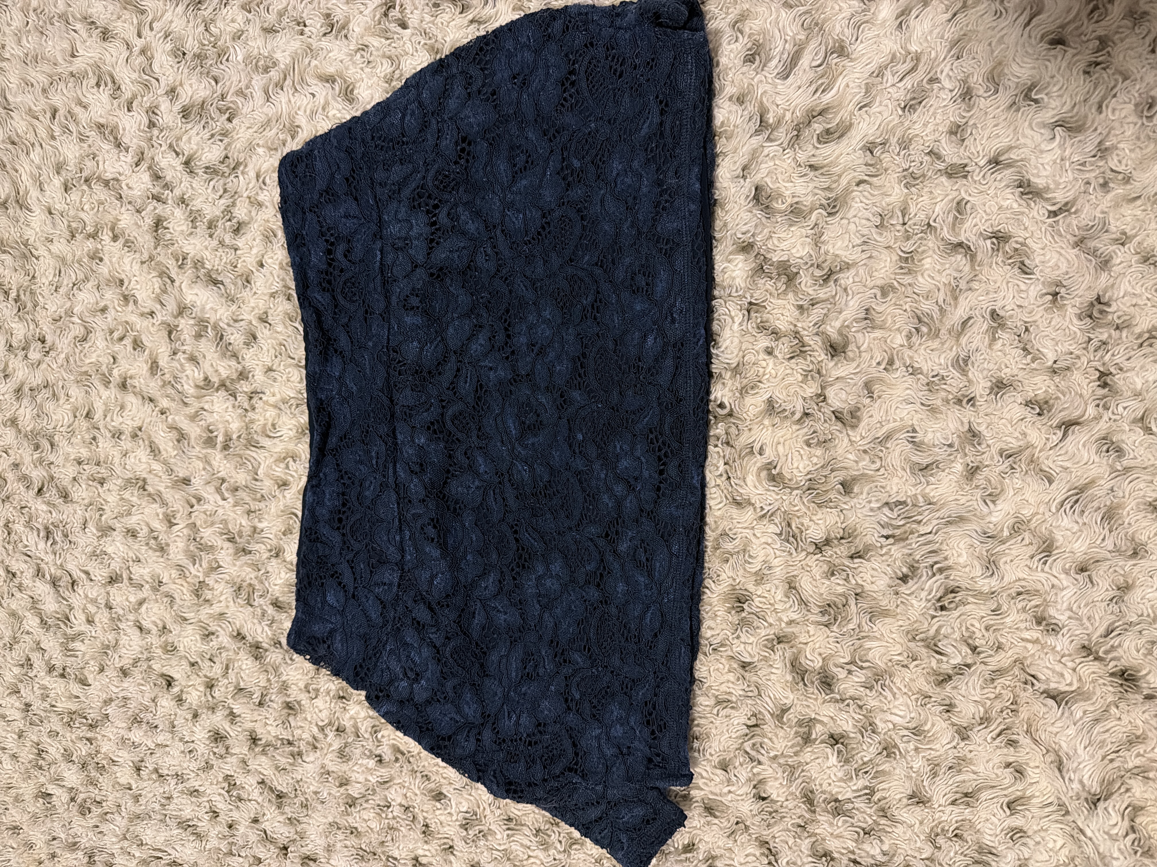 Lace blue tennis skirt